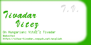 tivadar vitez business card